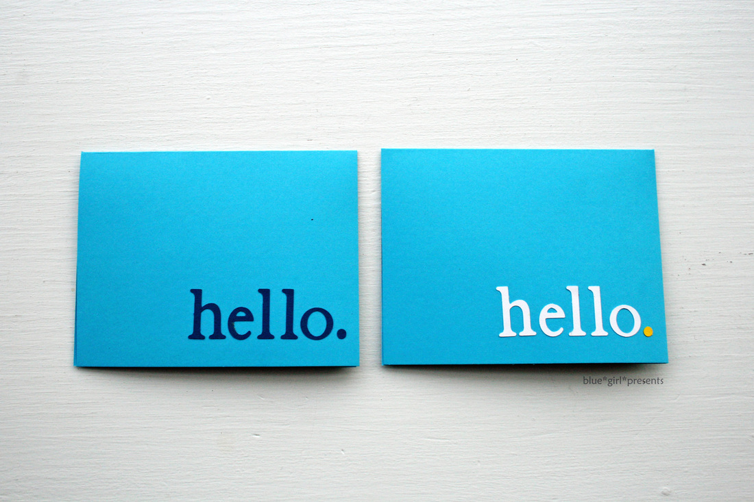 blue girl presents: simple diy greeting cards